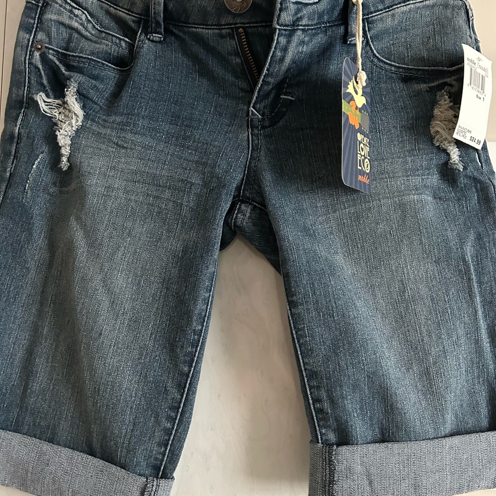 Denim Blue Women's Bermuda Shorts